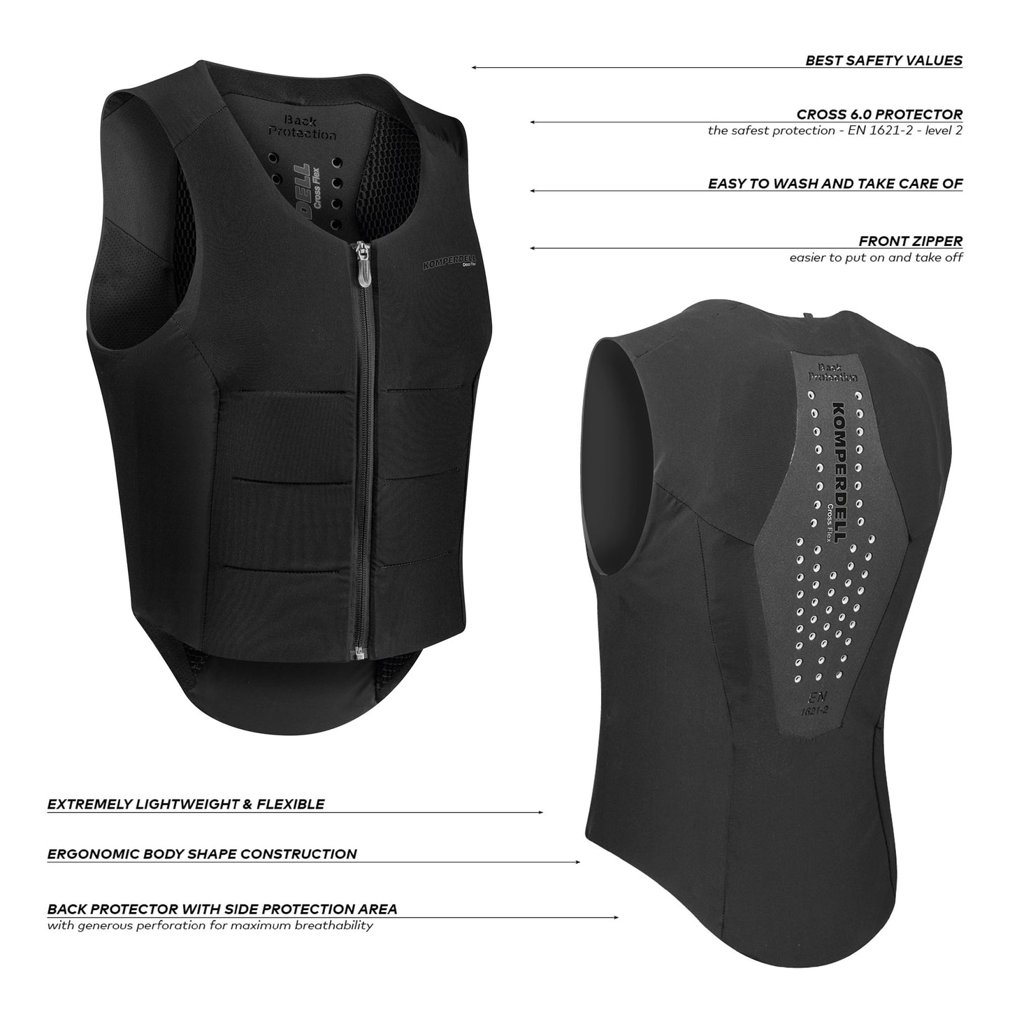 Jāšanas veste Komperdell Ballistic Flex Fit Regular 22