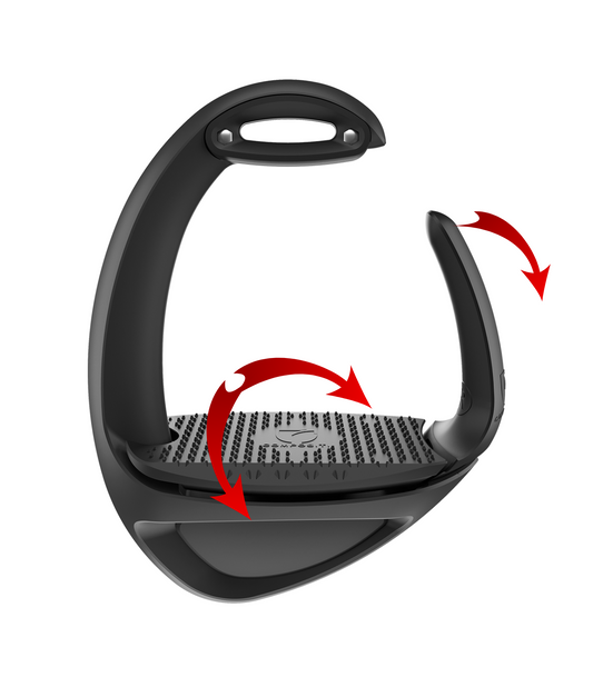 Komforta + Drošības kāpšļi COMPOSITI Ellipse AirSoft stirrups